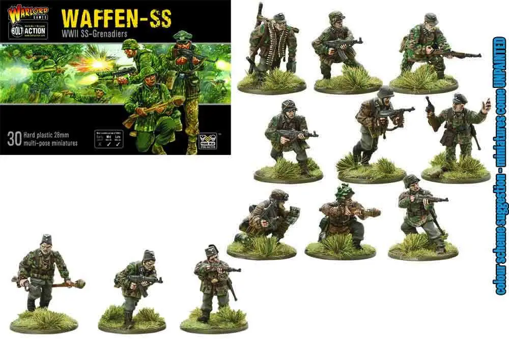 Bolt Action German Waffen Ss - Figurine